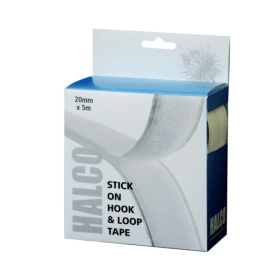 Halco Stick On Hook and Loop Roll 20mm x 5m 445426 F