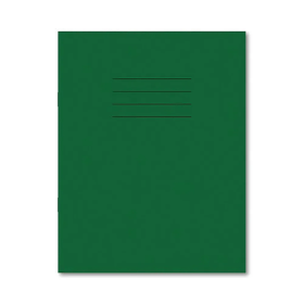 Hamelin 229mm x 178mm Exercise Book Lined 80 Page Dark Green 100 Pack JD93763 F