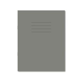 Hamelin 229mm x 178mm Exercise Book Lined 80 Page Grey 100 Pack JD93762 F