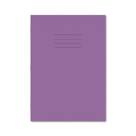 Hamelin A4 Exercise Book Lined 64 Page Purple 50 Pack JD96596 F