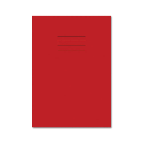 Hamelin A4 Exercise Book Lined 80 Page Red 50 Pack JD93707 F
