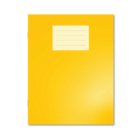 Hamelin Oxford 229mm x 178mm Exercise Book Lined 80 Page Yellow 100 Pack JD15754 F