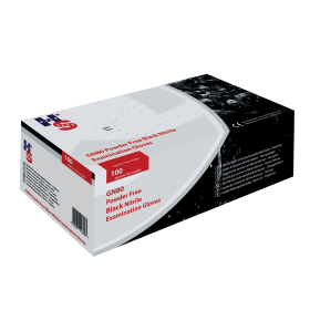 Handsafe Speciality Nitrile Gloves Black Medium 100 Pack 411472 F