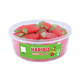 Haribo Giant Strawbs Tub 825g 817846 F