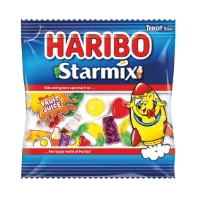 Haribo Starmix Sweets Treat Size Bag 16g 100 Pack 447764 F
