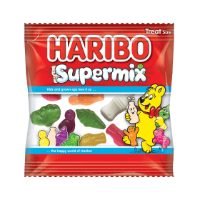 Haribo Supermix Sweets Treat Size Bag 16g 100 Pack 794045 F