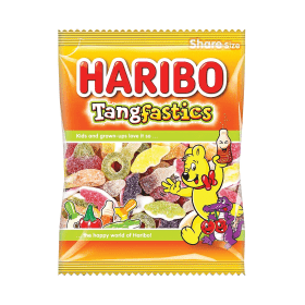 Haribo Tangfastics Sweets Share Size Bag 160g 12 Pack 447756 F