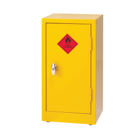 Hazardous Substance Storage Cabinet 28in x 14in x 12in c w 1 Shelf Yellow 371576 F