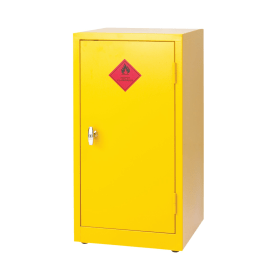Hazardous Substance Storage Cabinet 36in x 18in x 18in c w 1 Shelf Yellow 371575 F