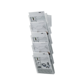 Helit 5 Pocket Literature Display Unit 214x150x578mm A4 H61031 110099 F