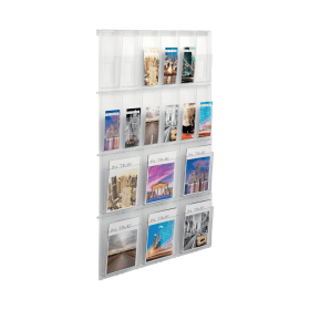 Helit Placativ Wall Display 18 Pockets Clear A4 H6812302 463623 F