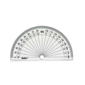 Helix 410cm 180 Degrees Protractor 50 Pack 462233 F