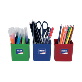 Helix Pencil Pots Assorted 12 Pack 523252 F