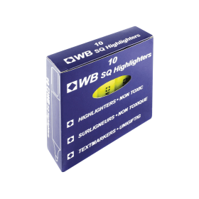 Hi Glo Highlighter Yellow 10 Pack 195414 F