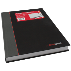 Ideal Cashbook Casebound Ruled 384 Pages A4 Black 175496 F
