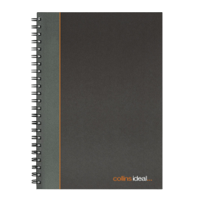Ideal Cashbook Wirebound Ruled 192 Pages A4 Black 126383 F