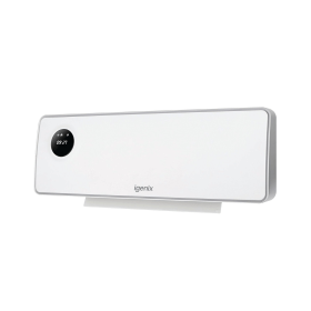 Igenix 2000W Wall Mounted PTC Downflow Fan Heater White 830750 F