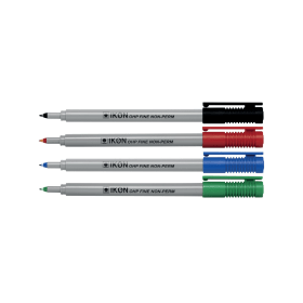 Ikon OHP Pen Non Permanent Fine Point Assorted 4 Pack 480633 F