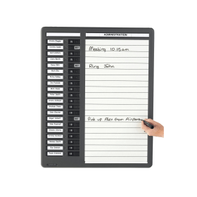 Indesign 20 Names In Out And Drywipe Board Grey 392868 F