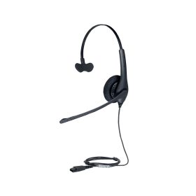 Jabra BIZ 1500 Wired On Ear Mono QD Monaural Headset USB A Black 390123 F