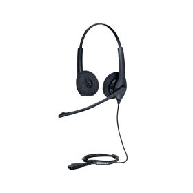 Jabra Biz 1500 Wired On Ear Duo Headset USB A Black 390121 F