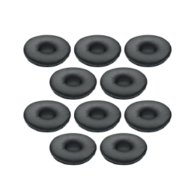 Jabra Biz 2400 II Leatherette Ear Cushions Large 10 Pack Black 761222 F
