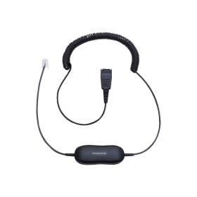 Jabra Black GN1200 CC QD to RJ9 Universal Headset Coiled Cord 390134 F