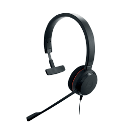 Jabra Evolve 20 Wired On Ear Headset USB Black 529431 F