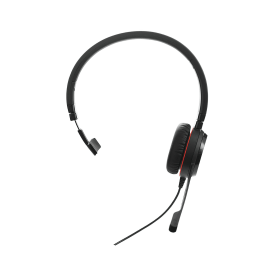 Jabra Evolve 20SE Wired On Ear MS Mono Headset USB C A Black 921969 F
