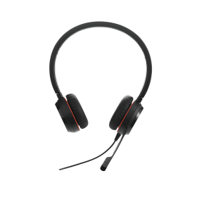 Jabra Evolve 20SE Wired On Ear MS Stereo Headset USB C A Black 921966 F