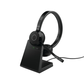 Jabra Evolve 65 TE MS Wireless On Ear Stereo Headset with Charging Stand 893870 F