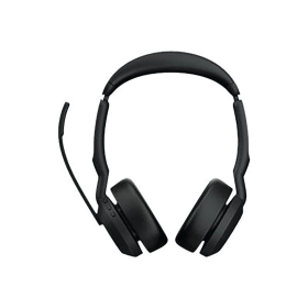 Jabra Evolve2 55 Wireless On Ear Stereo Headset Bluetooth USB A Black 814888 F