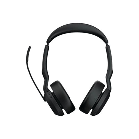 Jabra Evolve2 55 Wireless Stereo On Ear Headset Bluetooth USB A Black 814891 F