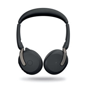 Jabra Evolve2 65 Wireless On Ear Flex Headset Link380 Bluetooth USB A Black 817225 F