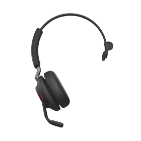 Jabra Evolve2 65 Wireless On Ear Monaural Headset Bluetooth USB A Black 751580 F