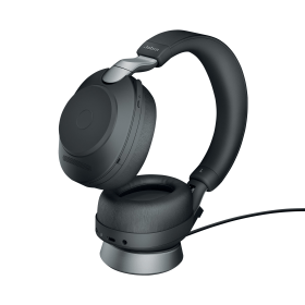 Jabra Evolve2 85 Wireless Headset with Charging Stand USB A Black 751792 F