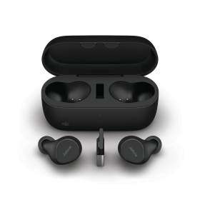 Jabra Evolve2 Wireless Bluetooth Ear Buds Black USB A MS With Wireless Charging Pad 831517 F