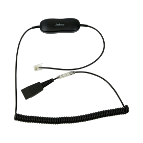 Jabra GN1216 Avaya Quick Disconnect QD to RJ9 Connector Coiled Cord 751997 F