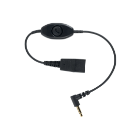 Jabra Quick Disconnect QD to 2.5mm Jack Cord with Answer End Button 761386 F