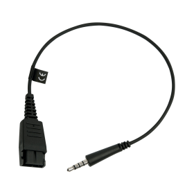 Jabra Quick Disconnect QD to Straight 3.5mm Jack Cord 752240 F