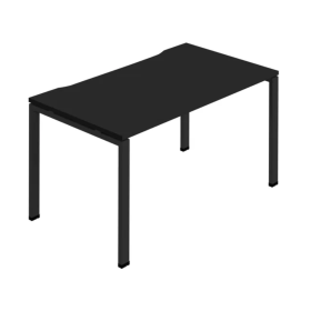 Jemini 1 Person Bench Desk 1200mm x 800mm x 730mm Black KF800635 F