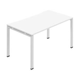 Jemini 1 Person Bench Desk 1200mm x 800mm x 730mm White KF800646 F