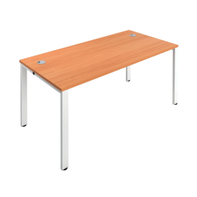 Jemini 1 Person Bench Desk 1400mm x 800mm x 730mm Beech White 574570 F