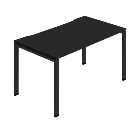 Jemini 1 Person Bench Desk 1400mm x 800mm x 730mm Black KF800651 F