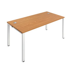 Jemini 1 Person Bench Desk 1400mm x 800mm x 730mm Nova Oak White 574572 F