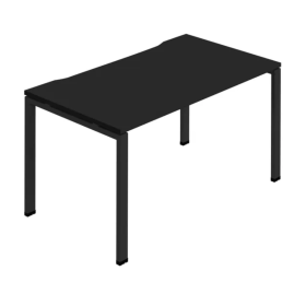 Jemini 1 Person Bench Desk 1600mm x 800mm x 730mm Black KF800668 F