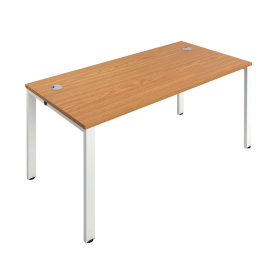 Jemini 1 Person Bench Desk 1600mm x 800mm x 730mm Nova Oak White 574608 F