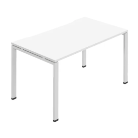 Jemini 1 Person Bench Desk 1600mm x 800mm x 730mm White KF800680 F