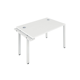 Jemini 1 Person Extension Bench Desk 1200mm x 800mm x 730mm White White 574543 F