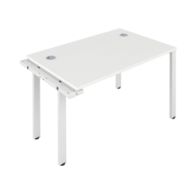 Jemini 1 Person Extension Bench Desk 1600mm x 800mm x 730mm White White 574615 F